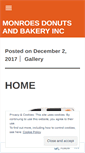 Mobile Screenshot of monroesdonutsandbakery.com